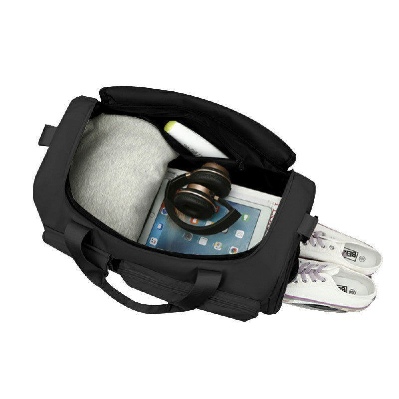 Portable Travel Lightweight Duffel Bag Sport Gym Bags Luggage Hand Carry Luggage Bag - Black