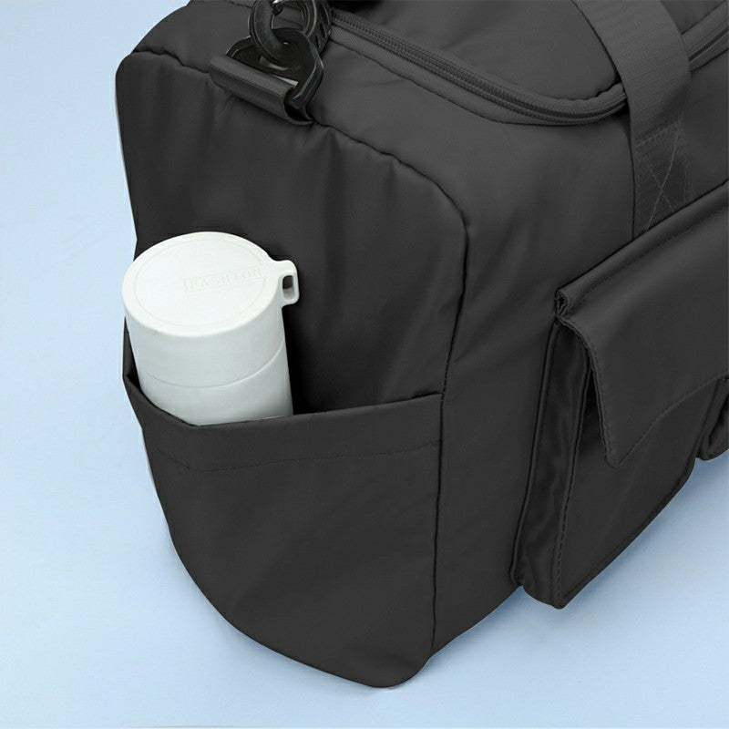 Portable Travel Lightweight Duffel Bag Sport Gym Bags Luggage Hand Carry Luggage Bag - Black