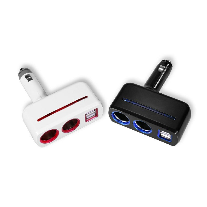 Multi Car Cigarette Socket 2 Way Lighter Splitter Charger Power Adapter Dual USB