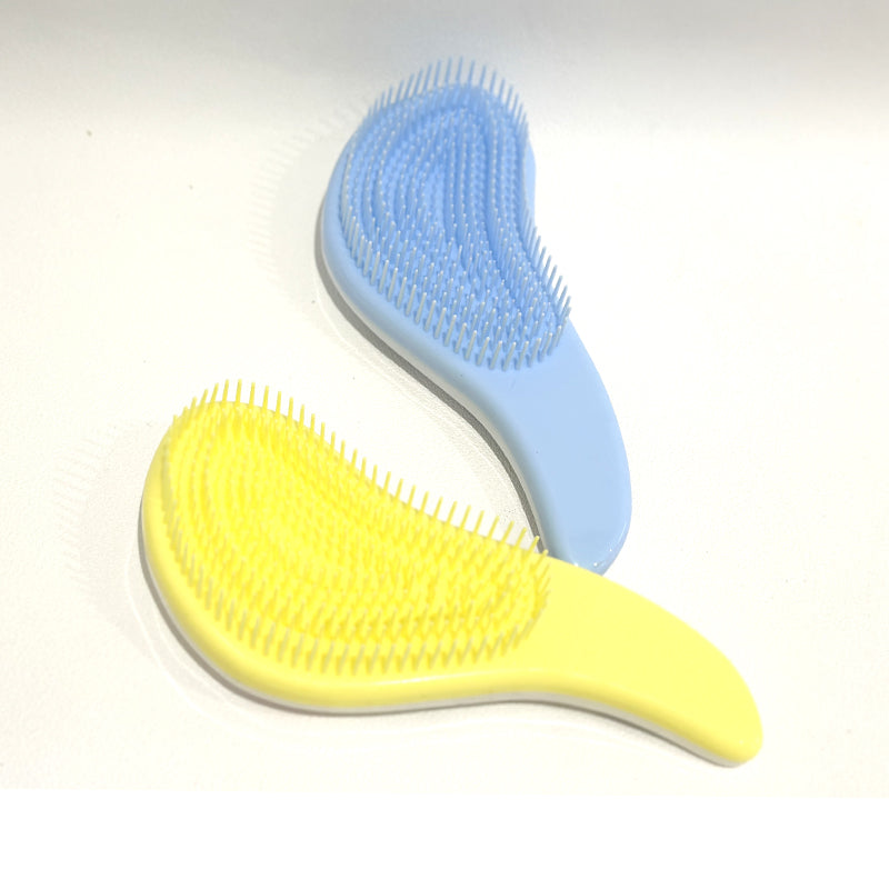 Professional Detangling Hair Brush Silicone Brush Printed Comb for Hairstyling - Random Colour