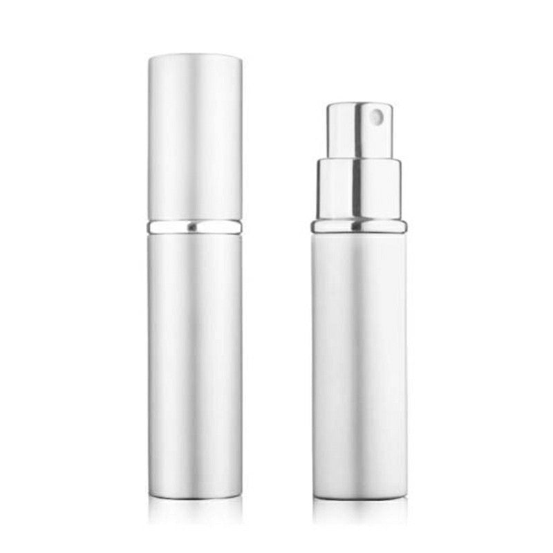 5ml Portable Refillable Perfume Atomiser Atomizer Aftershave Travel Spray Bottle Pump Miniature Sub-bottle - Silver