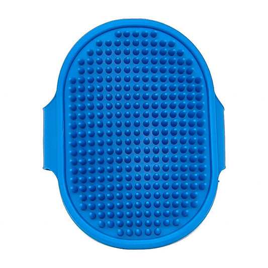 Pet Grooming Brush Cat Dog Detaining Massage Rubber Pad For Long and Short Hair - Blue