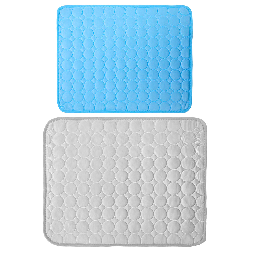 Self Cooling Pet Dog Cat Mat Heat Relief Non-Toxic Summer Pad 150x100cm XXL Grey