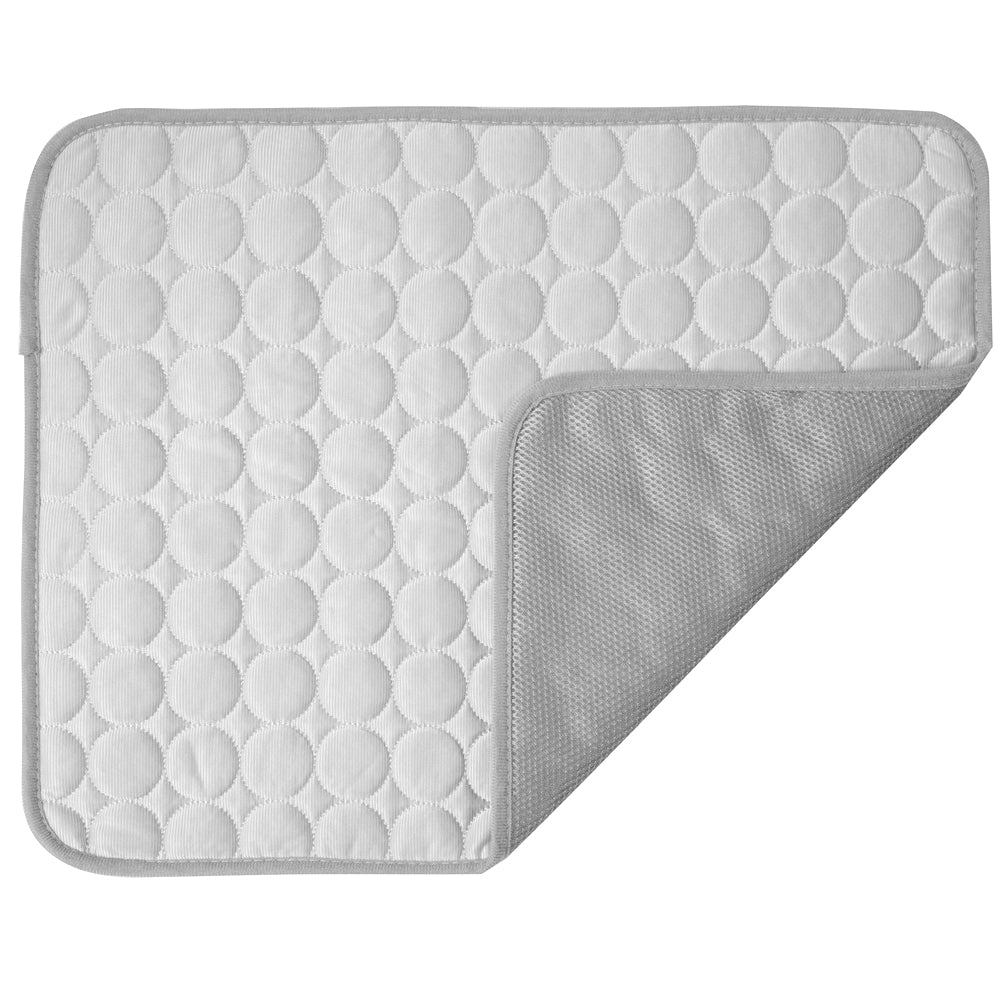 Self Cooling Pet Dog Cat Mat Heat Relief Non-Toxic Summer Pad 150x100cm XXL Grey