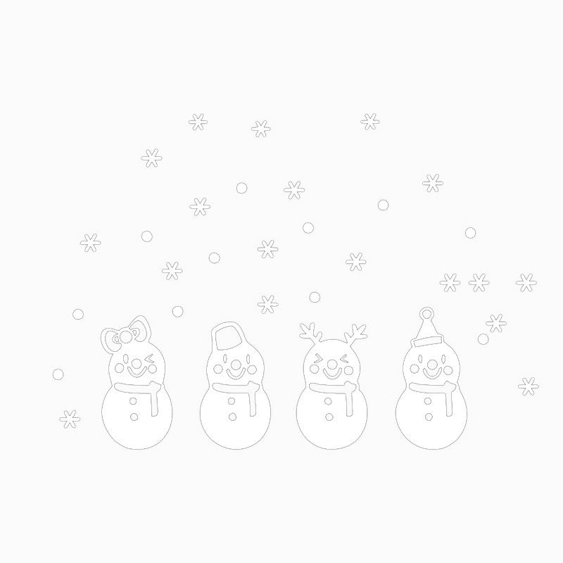 Christmas 3D Removable Window Wall Stickers Decor Xmas Home Shop Decorations - AFC8010