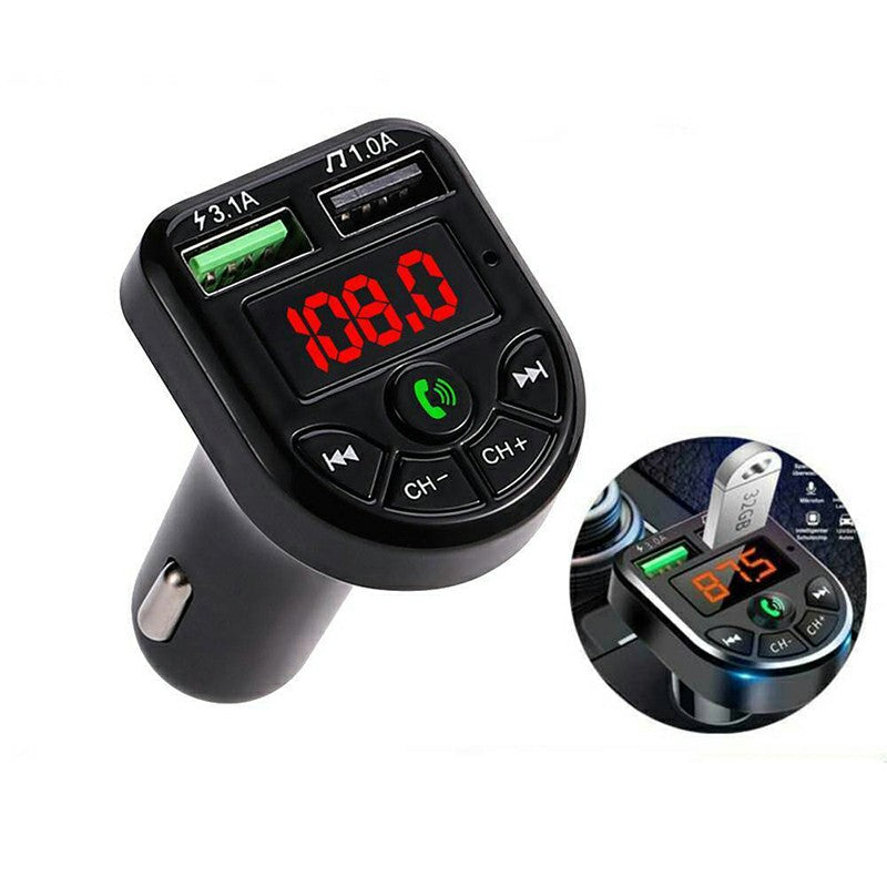 Wireless Car Kit FM Transmitter Bluetooth Radio MP3 Music Player USB Charger