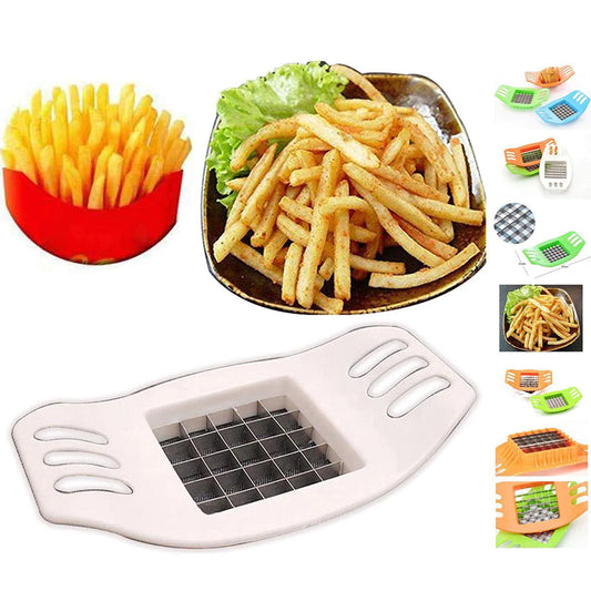 French Fry Potato Chipper Vegetable Fruit Cutter and Chopper - Random Colours